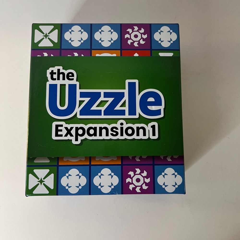 The Uzzle Expansion 1 Board Game 50 Level 5 Challenge Cards 2 New Blocks‎ 076579
